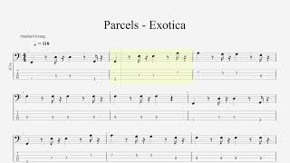 Parcels  Exotica Bass Tabs [upl. by Uriisa591]