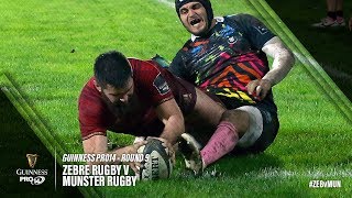 Guinness PRO14 Round 9 Highlights Zebre Rugby v Munster Rugby [upl. by Lonne]