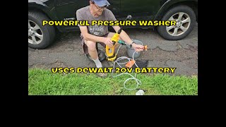 Cordless Pressure Washer Uses Dewalt 20v Batteries [upl. by Fons]