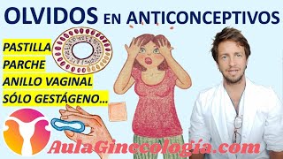 OLVIDOS 😬 EN ANTICONCEPTIVOS HORMONALES 🙄 PASTILLAS PARCHE ANILLO  Ginecología y Obstetricia [upl. by Eelitan]