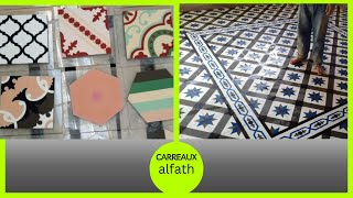 fabrication de carreaux en ciment de laoudi✔✔✔ [upl. by Joselyn]