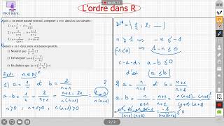 L’ordre dans R ، Rالترتيب في ، tronc commun جذع مشترك علمي ملخص الدرس الجزء الأول [upl. by Gundry]