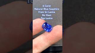 Natural Blue Sapphire 6 Carat Origin Sri Lanka No Heat Available at Bangkok [upl. by Kehr583]