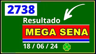 Mega sena 2738  Resultado da Mega Sena Concurso 2738 [upl. by Peria]