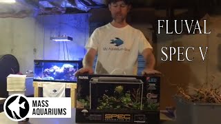 FLUVAL SPEC V Unboxing and Aquascaping Supplies [upl. by Thurston]