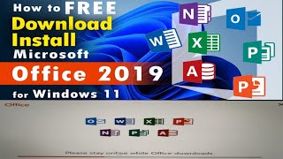 how to download Microsoft Office 2019 Life time free amp install in windows 1011 [upl. by Eniawd793]