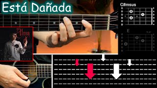 Está Dañada  Iván Cornejo Tutorial GUITARRA ACORDES [upl. by Novaelc]