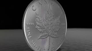 9999 Silver Royal Canadian Mint Maple Leaf 1oz Silver Coin [upl. by Ynotna]