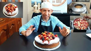 Torta de Manzana Frutillas Fresa y Moras con el toque de Luis experiencia deliciosa [upl. by Ycam]