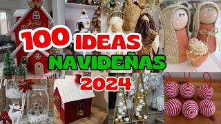 🎅🏻100 IDEAS DE DECORACIÓN NAVIDEÑA 2024  TENDENCIAS NAVIDEÑAS 2024 [upl. by Akenaj]