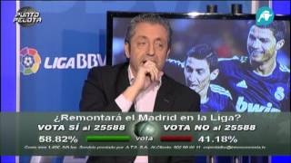 Siro López abandona el plató de Punto Pelota tras discutir con Lobo Carrasco [upl. by Dorris750]