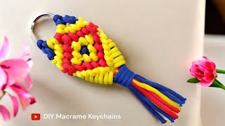 How to make Paracord Lanyard Keychain step by step Tutorial [upl. by Nadiya]