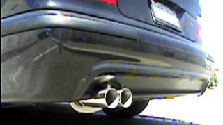 BMW E39 530i Headers and Magnaflow Muffler 14815 Sound Check [upl. by Ellezaj]