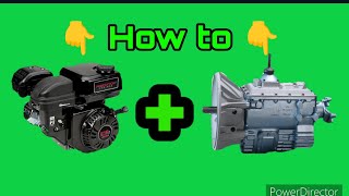 How to connect a gokart engine to a manual transmission Predator Duromax Keyfarm [upl. by Stoddard]