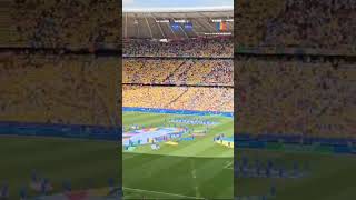 ROMANIA NATIONAL ANTHEM 🇷🇴 ROMANIA UKRAINE 30 shorts euro2024 reels [upl. by Anole868]