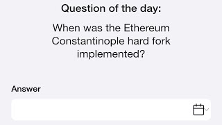 When was the Ethereum Constantinople hard fork implemented  28th September Time Farm [upl. by Maitund]