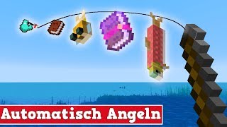 Wie baut man eine automatische AFK Fischfarm in Minecraft  Minecraft Fischfarm Bauen Deutsch [upl. by Dodd664]