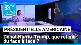 Présidentielle américaine  débat HarrisTrump que retenir du face à face  • FRANCE 24 [upl. by Yevol561]