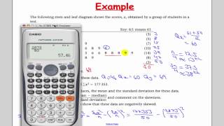 Edexcel S1 Tutorial 9 Skewness and Comparing [upl. by Woodberry]