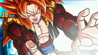 【MUGEN】究極 史上最強のサイヤ人超サイヤ人４ゴジータ！【SSJ4 Gogeta Combo Movie】 [upl. by Annaitsirhc155]