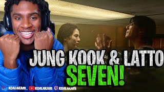 American REACTS to KPOP Jung Kook Seven feat Latto Official MV  First Reaction [upl. by Bohner]