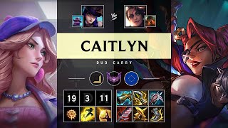 Caitlyn ADC vs Samira Godlike  EUW Master Patch 1421 [upl. by Tristram]