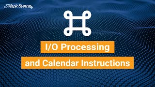 IO Processing and Calendar Instructions [upl. by Iorio656]