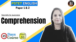 English Comprehension Part3  PSTET English Paper 1 amp 2  PSTET45 Days Crash Course [upl. by Strawn]