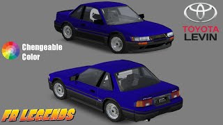 Toyota AE86 LEVIN 2Doors  Fr Legends  HexCode [upl. by Nrubloc]