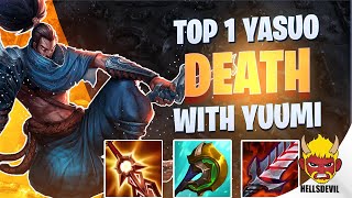 WILD RIFT  Top 1 Yasuo  Yuumi  DEATH  Challenger Yasuo Gameplay  Guide amp Build [upl. by Leaj472]