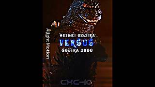 Heisei Godzilla vs millennium Godzilla fw gojira vs Showa gojira edit godzillaedit battle 1v1 [upl. by Natty]