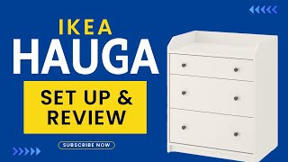 Hauga chest of 3 drawers assembly instructions hauga ikea [upl. by Kentiga]