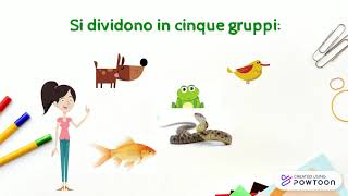 Animali vertebrati e invertebrati  Classe seconda [upl. by Aneert]