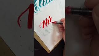 Nick Karin brush marker pro Rhodia dot pad [upl. by Abernathy]