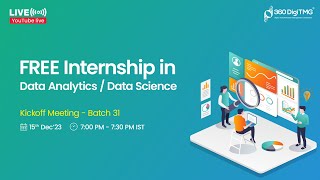 Free Data Analytics  Data Science Internship  Batch 31  360DigiTMG [upl. by Ariamo104]