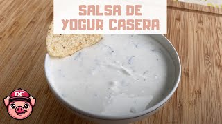 Salsa de Yogur Casera 🤤 ¡Receta GRIEGA TURCA y para KEBAB [upl. by Eidoow]