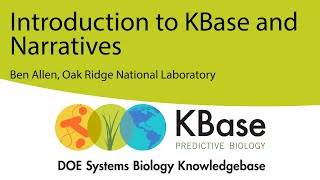 Intro to KBase  Narratives Webinar  27 January 2021 [upl. by Shaff]