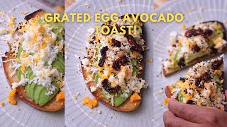 TikTok Viral Grated Egg Avocado Toast Is It Worth It [upl. by Ennoved]