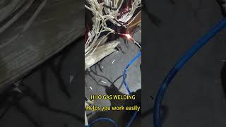 Using HHO gas welding helps you work easily copperwelding electrictransformer electricmotors [upl. by Aileme]