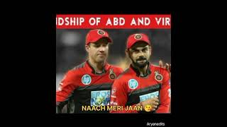 Virat Kohli 👿 and ABD Villiers Frendship 👽 🥰 Forever ♾️  virat and ABD Villiersviratabdshorts [upl. by Buiron]