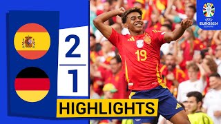 ⚫🔴 Spain vs Germany 21  All Goals amp Extended Highlights  UEFA EURO 2024 [upl. by Alenas]