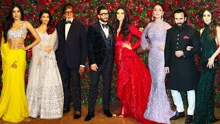 Bollwyood Stars At Deepika Padukone amp Ranveer Singhs Final WEDDINGMarriage Party Complete Video HD [upl. by Notsa]