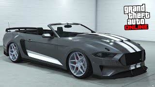 GTA 5 Online  Vapid Dominator GT Ford Mustang GT Convertible  DLC Vehicle Customization [upl. by Enneirdna]