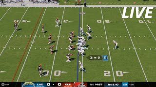 NFL LIVE🔴Cleveland Browns vsLos Angeles ChargersWeek 9 NFL Full Game3rd November 2024NFL 25 [upl. by Anrahs]