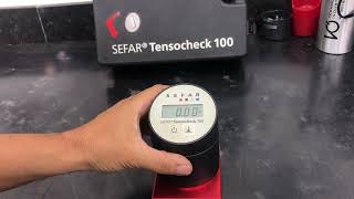 Teste Tenciometro SEFAR TENSOCHECK 100 Orçamento 5706 NDS 7067 [upl. by Linis249]