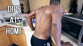 5 Dip Exercises You Can Do At Home  Home Tricep Workout [upl. by Nitsir440]