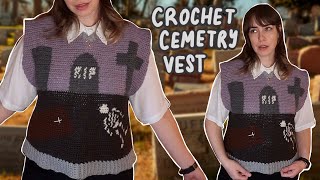 CROCHET CEMETERY VEST [upl. by Ffilc]