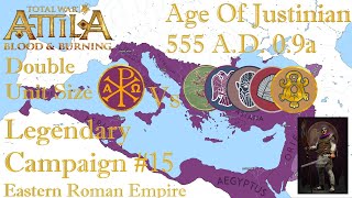 TW Attila  Age of Justinian 09a 555 AD  15  Justinians Glory  War AquitainiaGaramantes [upl. by Elvera]