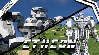 Introducing Etheon  Combat Mech  Space Engineers [upl. by Anaek]