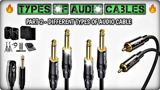 Types Of Audio Cable  Sound System  Part 2  Hindi [upl. by Aicilram222]